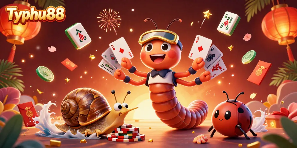 Engage in exciting online betting with Typhu88's vibrant casino character scene featuring dynamic elements.