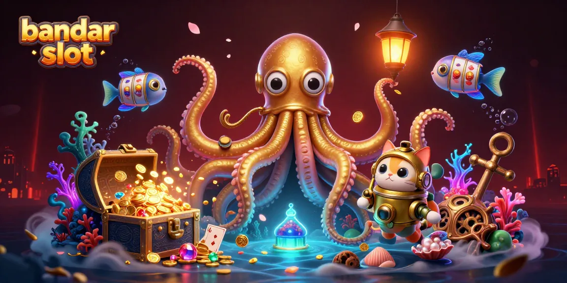 Experience the intense excitement of bandar slot with the colossal kraken, diving cat, and vibrant underwater treasures.