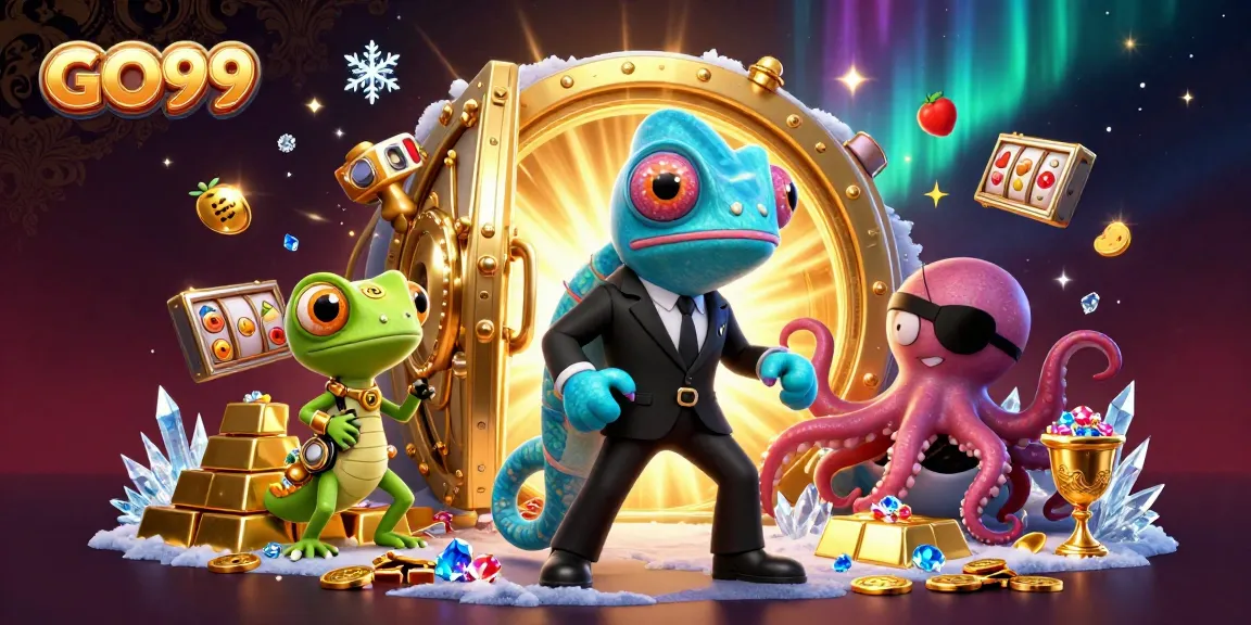 Experience thrilling entertainment at GO99 with action-packed game elements surrounded by vibrant characters.