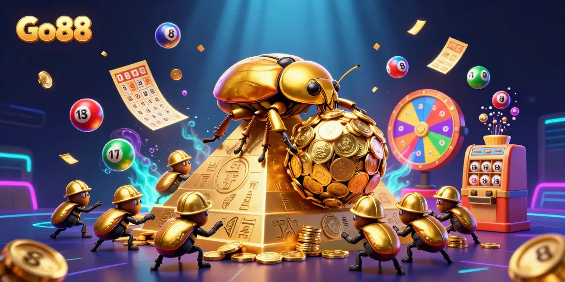 Go88 provides an exciting opportunity for players, showcasing a dynamic casino-themed 3D scene.